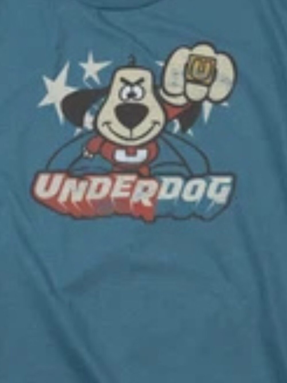 Underdog Flying Logo Cartoon Graphic T-Shirt Licensed Men's Unisex Tee - Picture 2 of 2